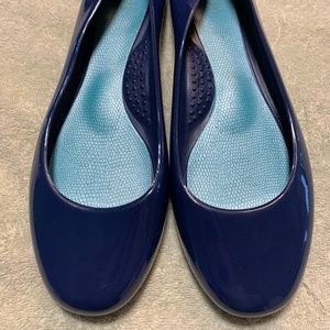 Oka B Jelly Flats Navy Blue 10